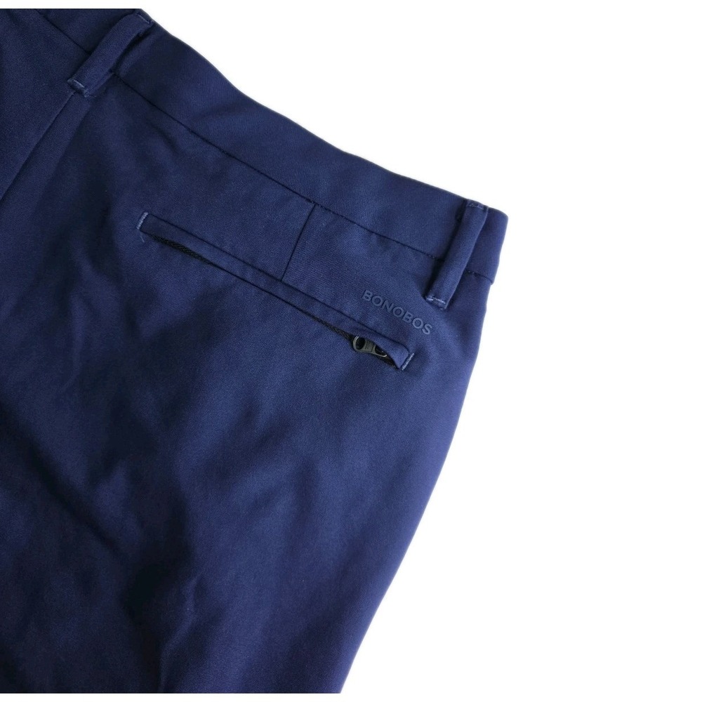 Bonobos Shorts Men's 38 X 7 INCH NAVY Chino Golf Chino Polyester
